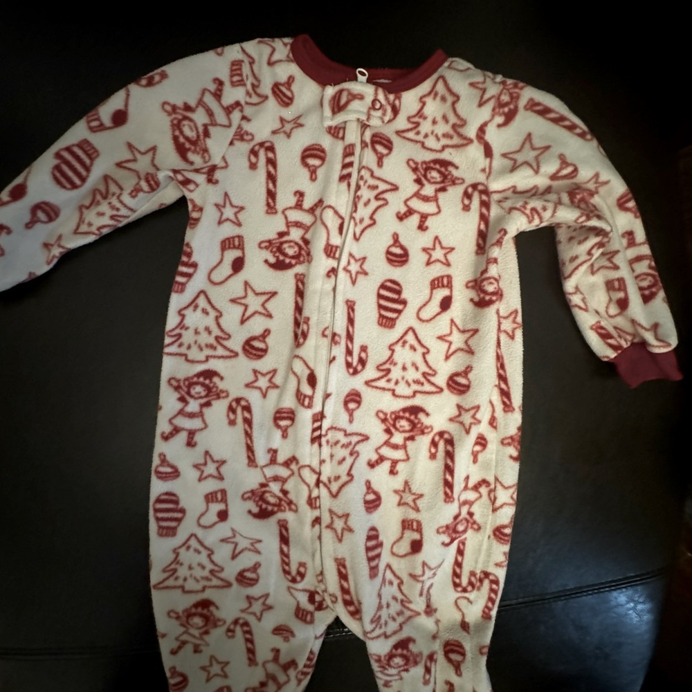 Jingles And Joys Unisex Children’s Christmas Fleece Sleeper 18 months